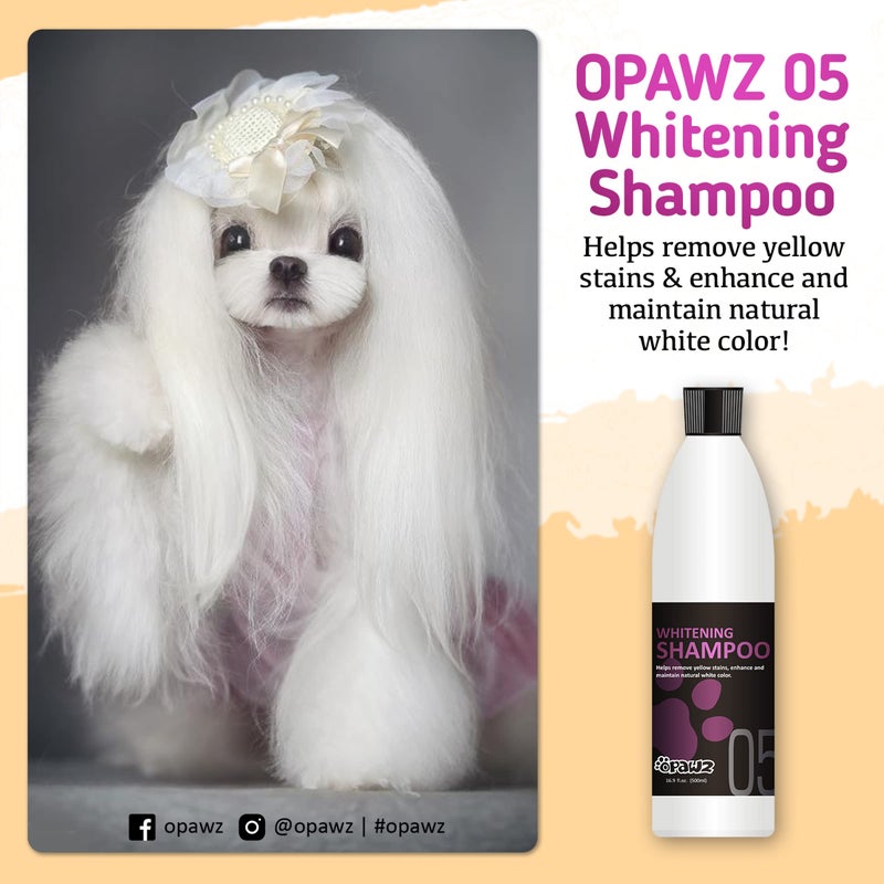 OPAWZ 05 Whitening Purple Shampoo for Dog and Cat, Safely Remove Yellow Stains, with No Bleach, Peroxide and Sulfate, Professional Groomers Recommended Product, 16.9 oz - Image 2